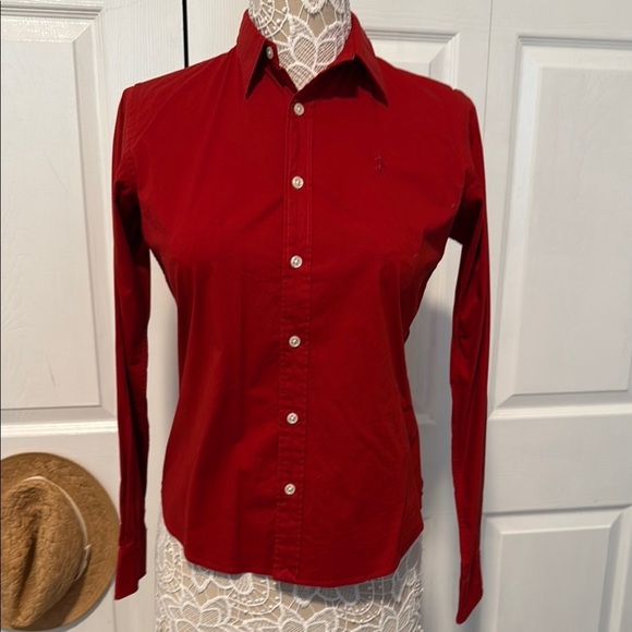 Polo by Ralph Lauren Red Button Down Shirt size 4/S - Picture 1 of 9